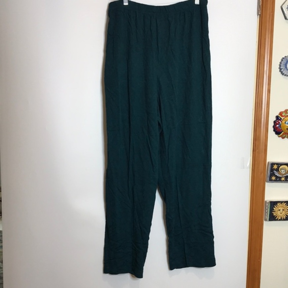 Green gauze Pants 14 16 PLUS SIZE